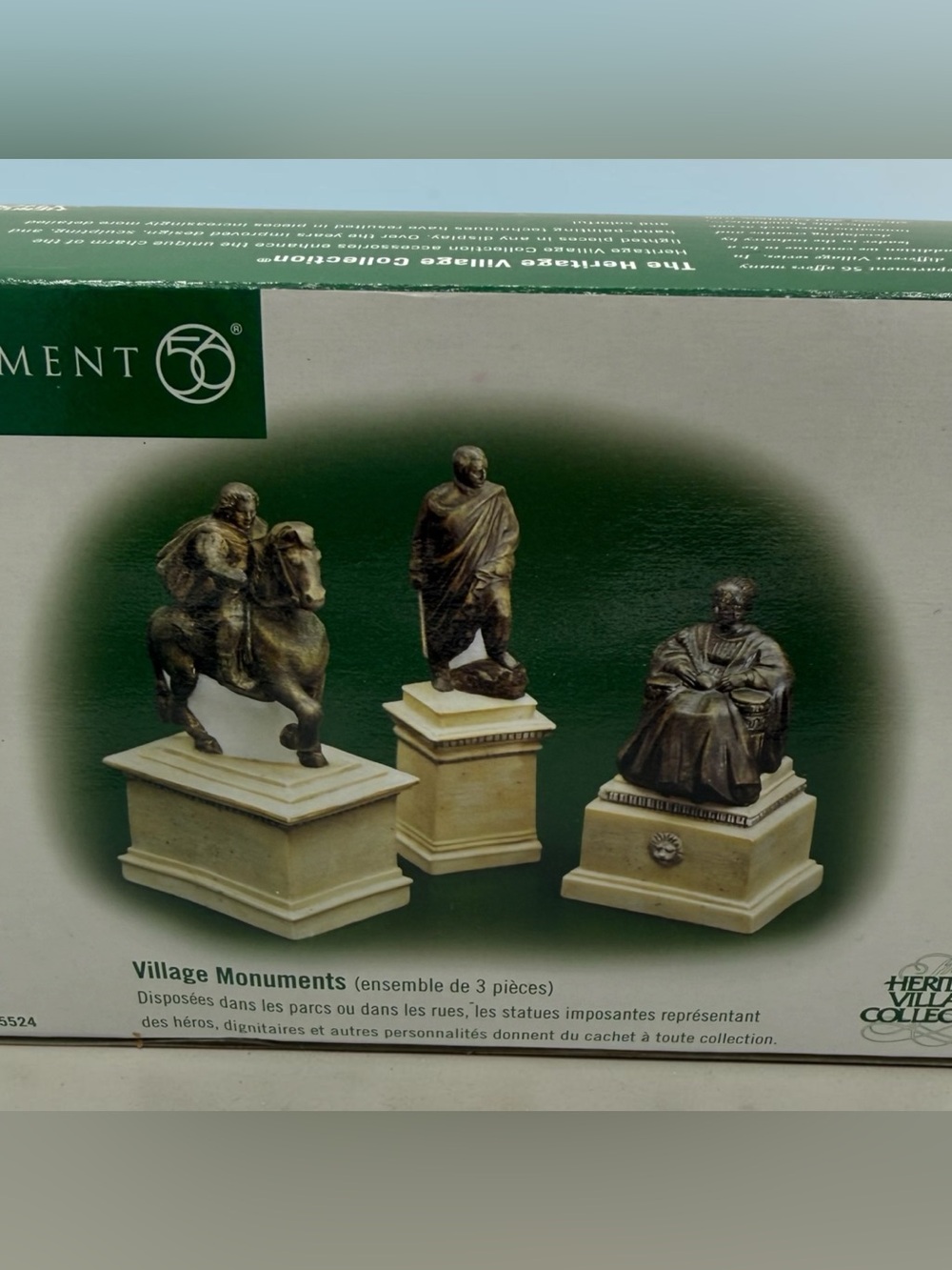 NIB DEPT 56 VILLAGE MONUMENTS HERITAGE VILLAGE COLLECTION #56.55524 RETIRED